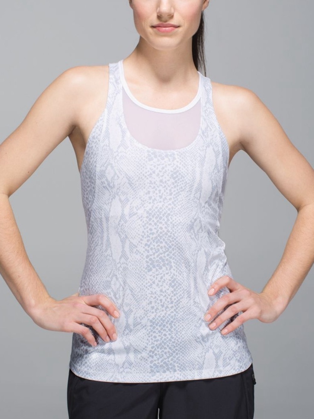 Lululemon Mesh With Me Tank Top - Desert Snake White Silver Fox